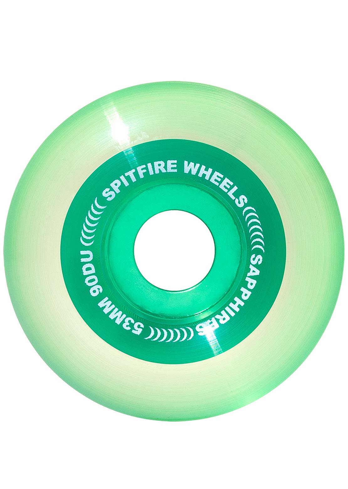 Spitfire Sapphire 90D Skateboard Wheels Green