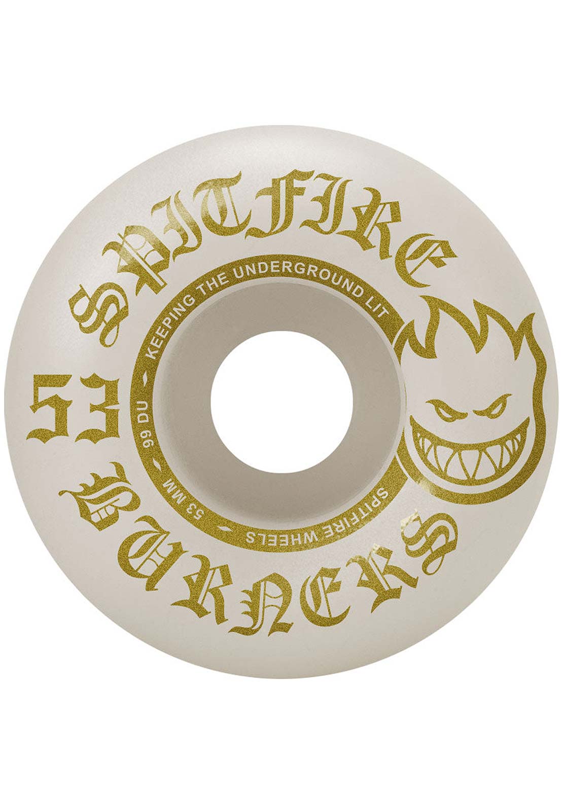 Spitfire Unisex Burner Bighead Skateboard Wheels White