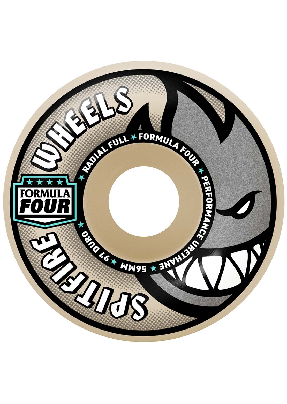 Spitfire Unisex F4 97D Radial Full Skateboard Wheels