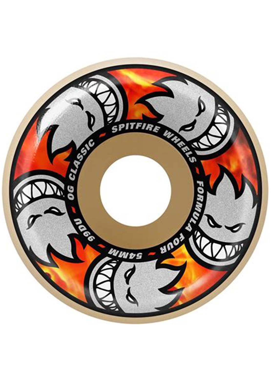 Spitfire Unisex F4 99D Multiball OG Classic Skateboard Wheels