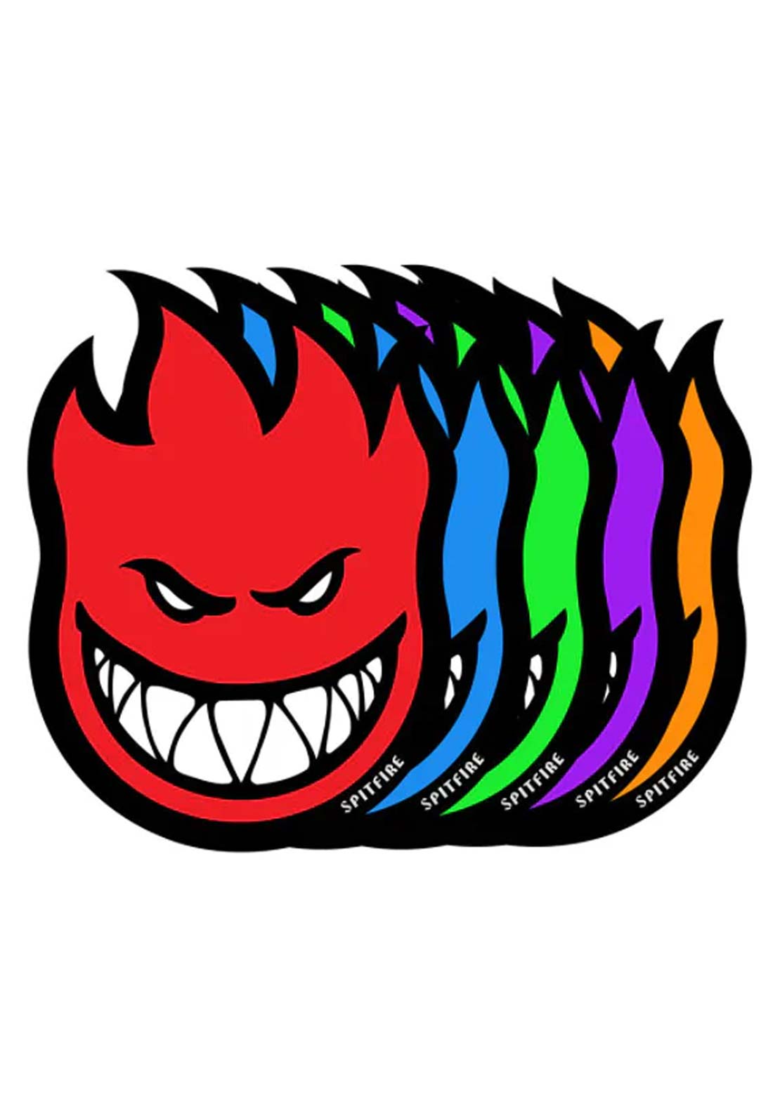 Spitfire Unisex Fireball Bighead LG Sticker