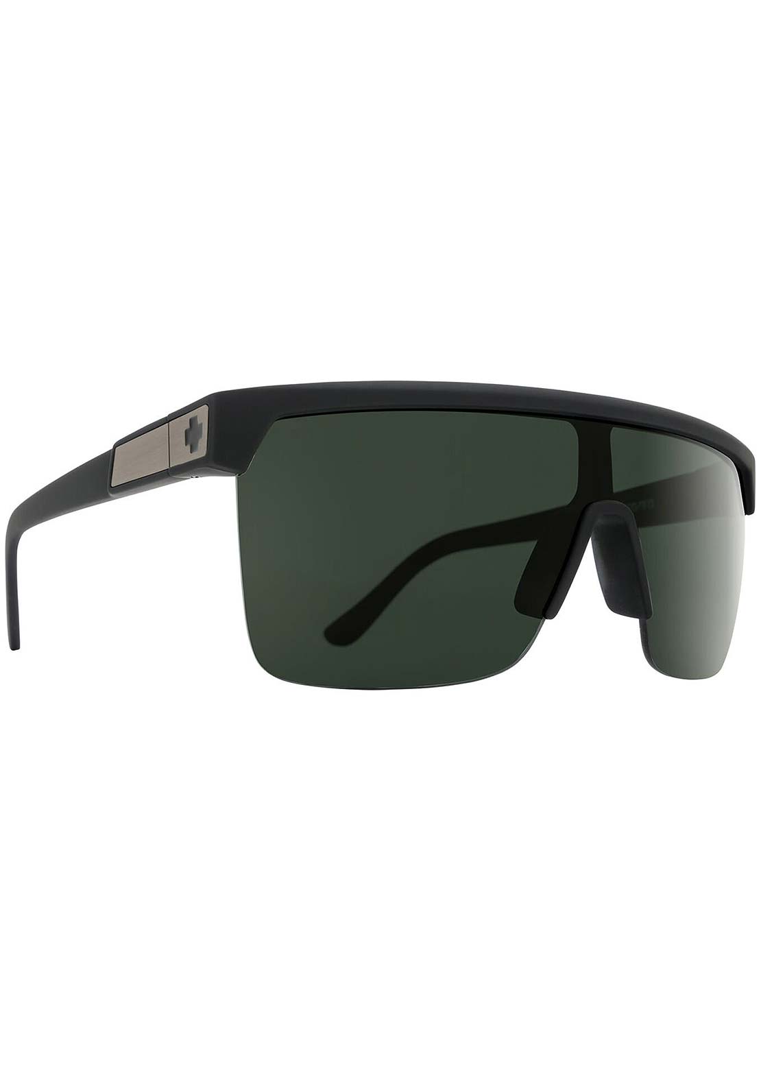 SPY Optic Men's Flynn 5050 Sunglasses Matte Black/Happy Gray Green