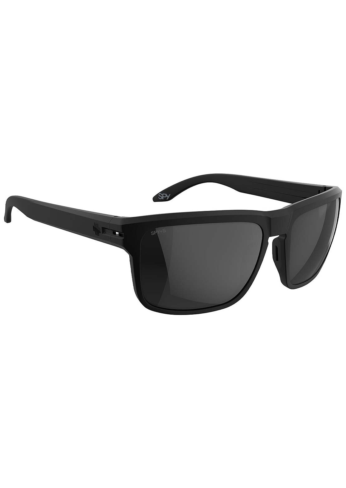 SPY Optic Men's Region ANSI Safety Sunglasses Soft Matte Black/Happy Boost Polar Black Mirror
