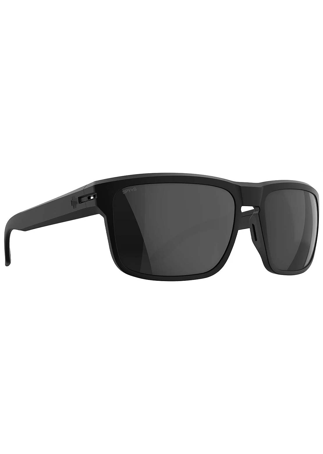 SPY Optic Men's Region ANSI Safety Sunglasses Soft Matte Black/Happy Boost Polar Black Mirror