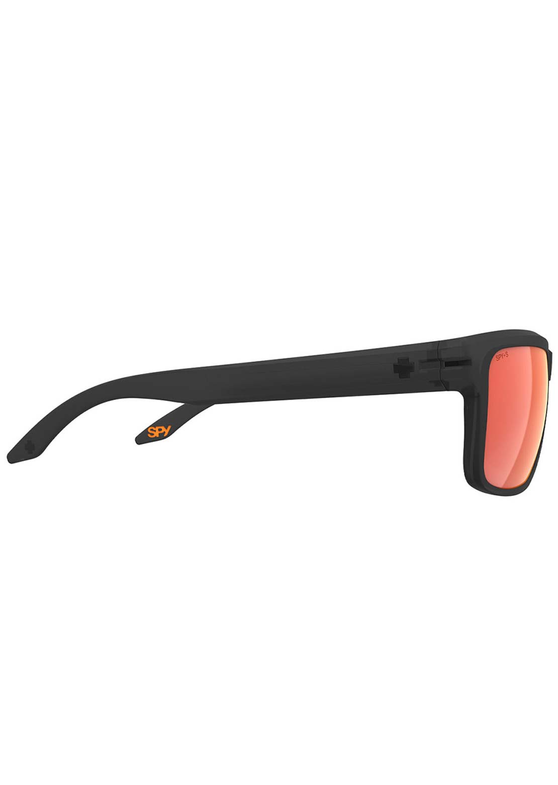 SPY Optic Men's Region ANSI Safety Sunglasses Translucent Matte Black/Happy Boost Polar Orange Mirror