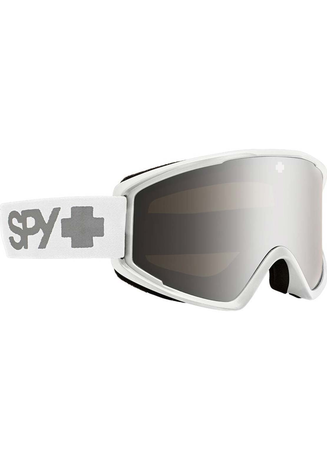 SPY Optic Unisex Crusher Elite Eco Snow Goggles Matte White/Silver Mirror