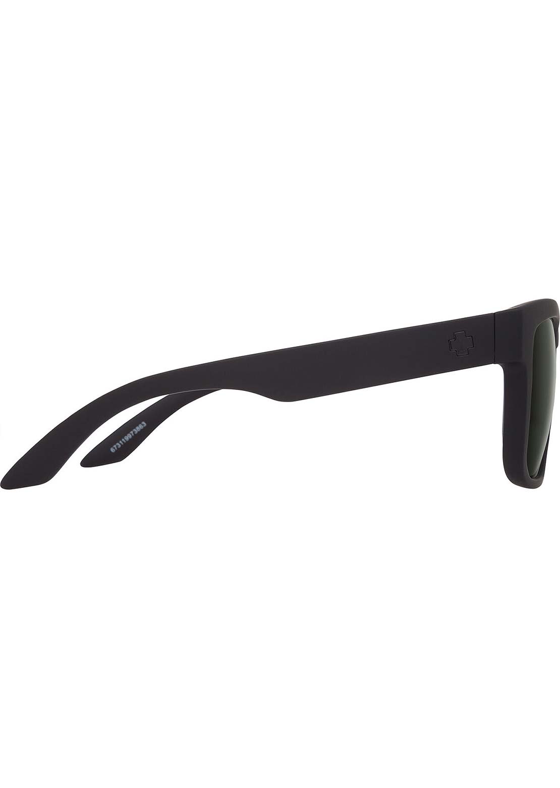 SPY Optic Unisex Discord Sunglasses Soft Matte Black/Happy Gray Green Polar