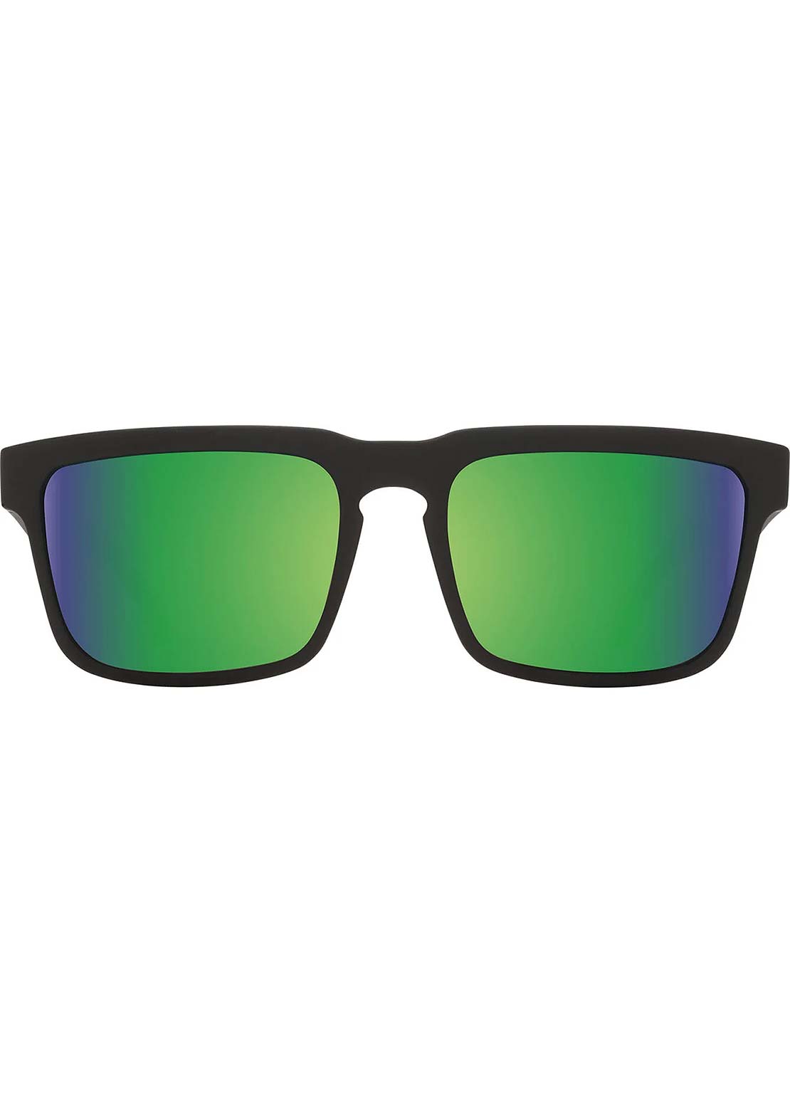 SPY Optic Unisex Helm Sunglasses Matte Black/Happy Bronze Polar Green Mirror