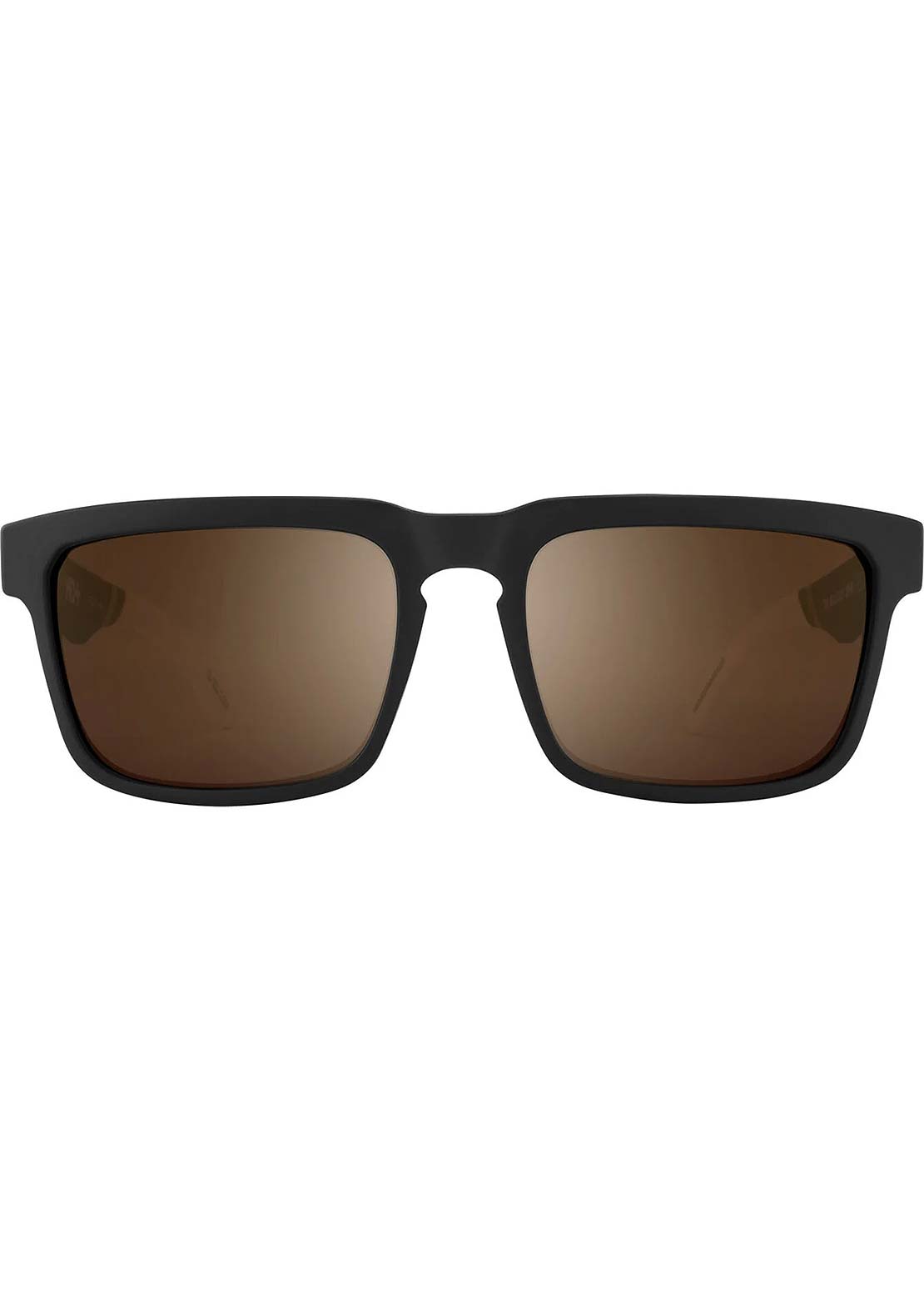 SPY Optic Unisex Helm Sunglasses Matte Black White/Happy Bronze Gold Mirror