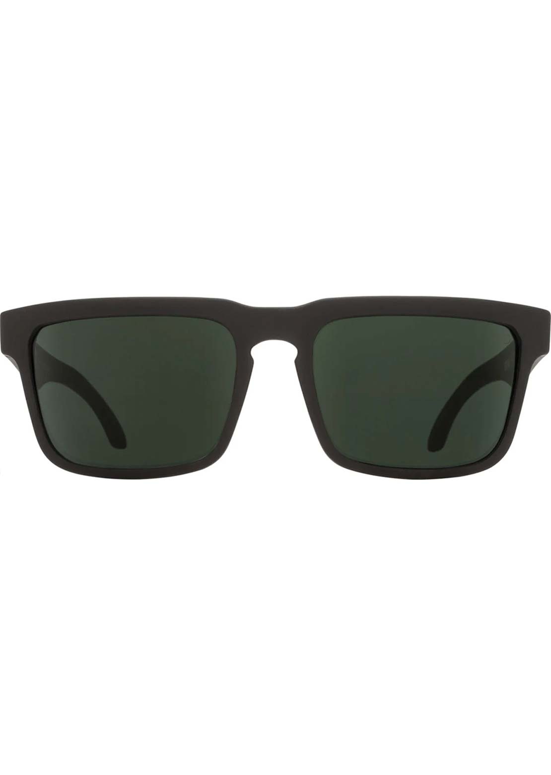 SPY Optic Unisex Helm Sunglasses Soft Matte Black/Happy Gray Green Polar