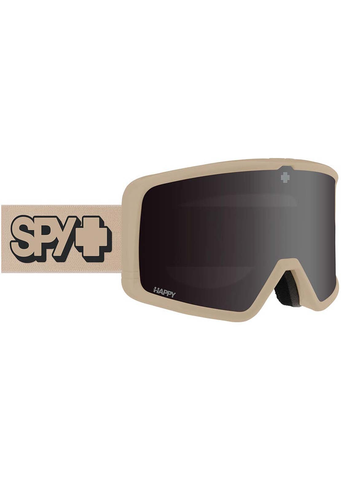 SPY Optic Unisex Megalith Snow Goggles Tan/Happy ML Rose Black Mirror + Happy LL Yellow