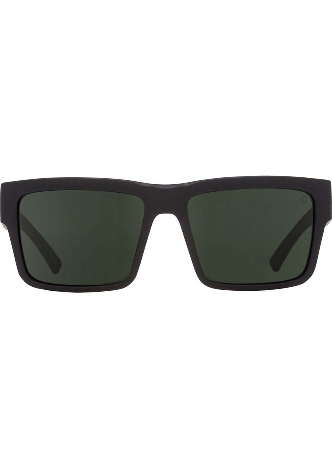 SPY Optic Unisex Montana Sunglasses Soft Matte Black/Happy Gray Green Polar