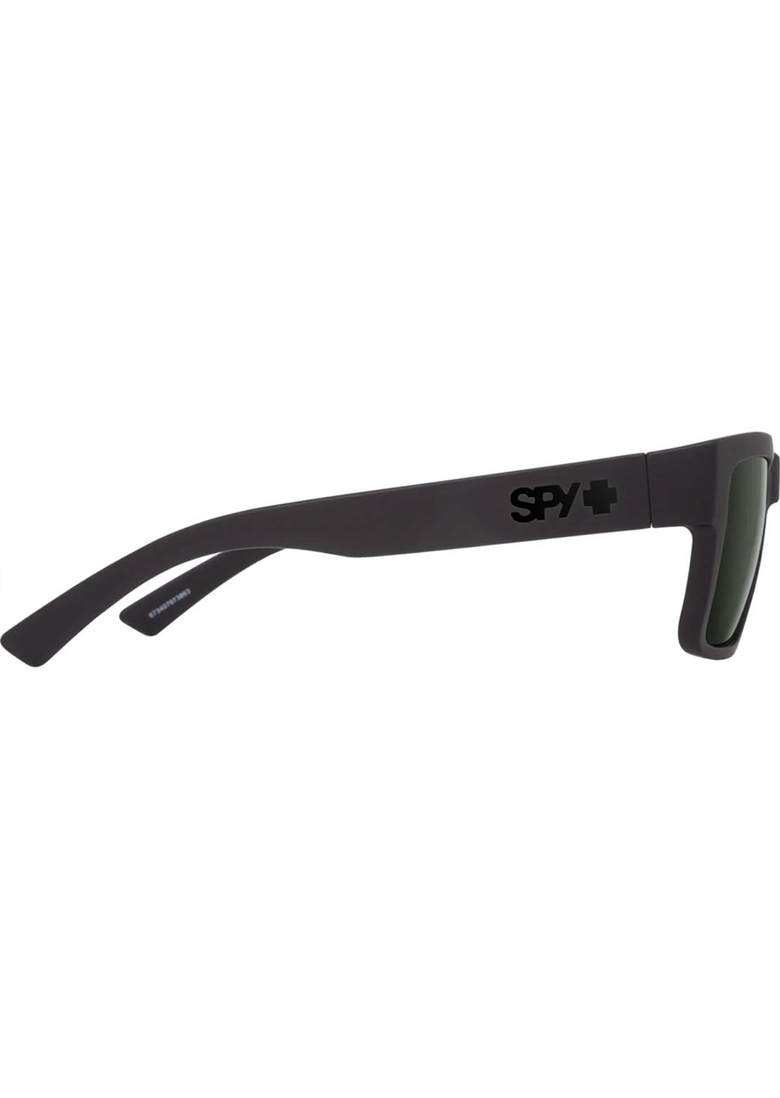 SPY Optic Unisex Montana Sunglasses Soft Matte Black/Happy Gray Green Polar