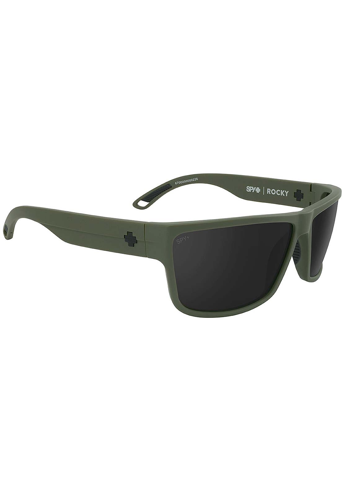 SPY Optic Unisex Rocky Sunglasses Matte Army Green/Happy Gray