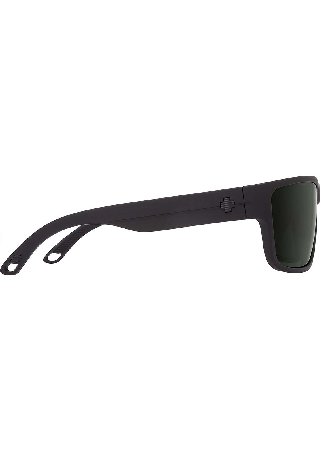 SPY Optic Unisex Rocky Sunglasses Matte Black/Happy Gray Green