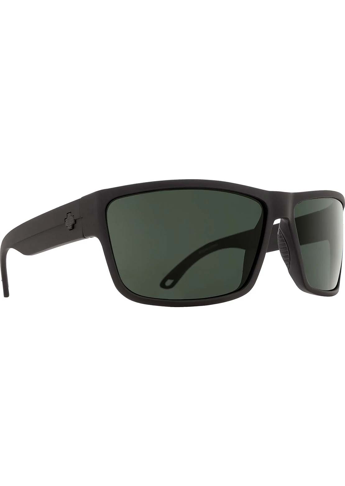 SPY Optic Unisex Rocky Sunglasses Matte Black/Happy Gray Green