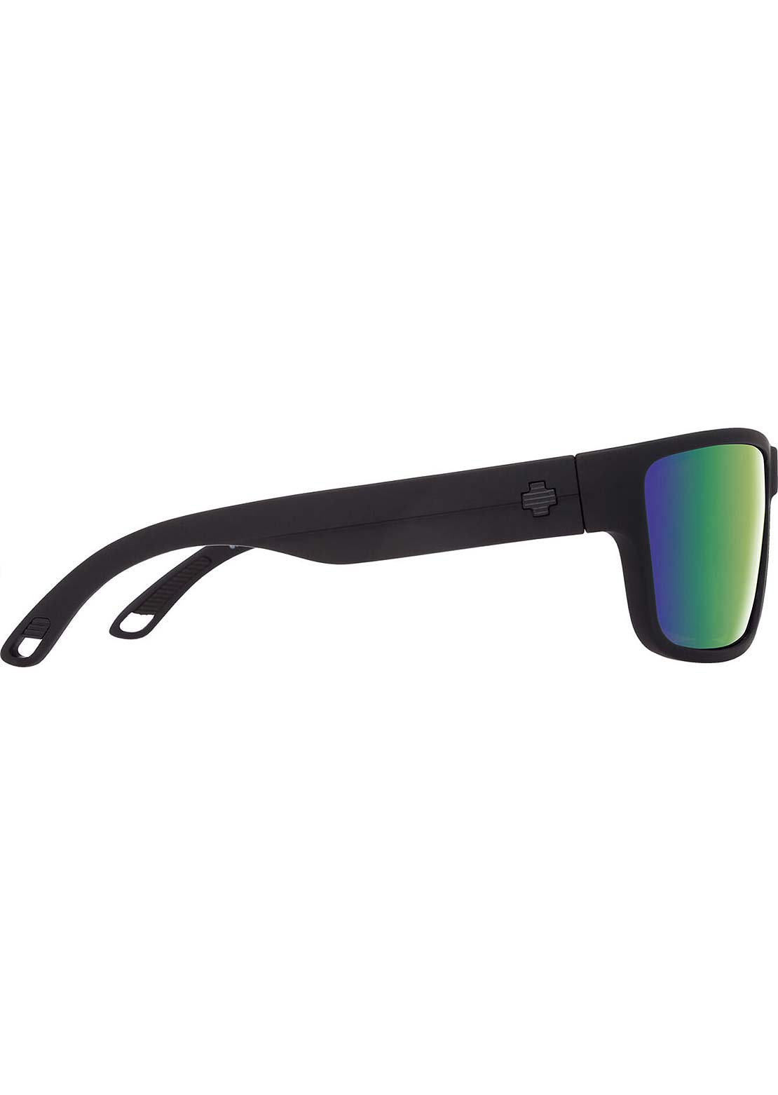 SPY Optic Unisex Rocky Sunglasses Soft Matte Black/Happy Bronze Polar Green Mirror
