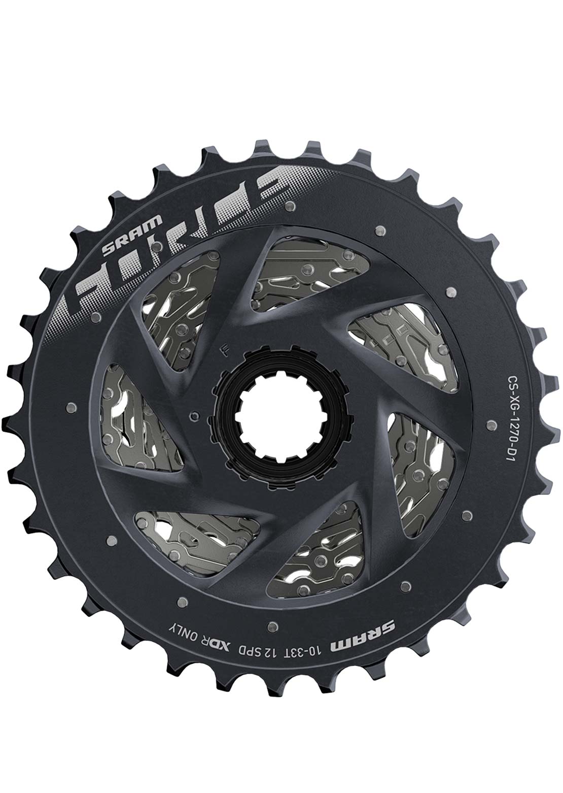 SRAM Force AXS XG-1270 Cassette - 12-Speed 10-33T