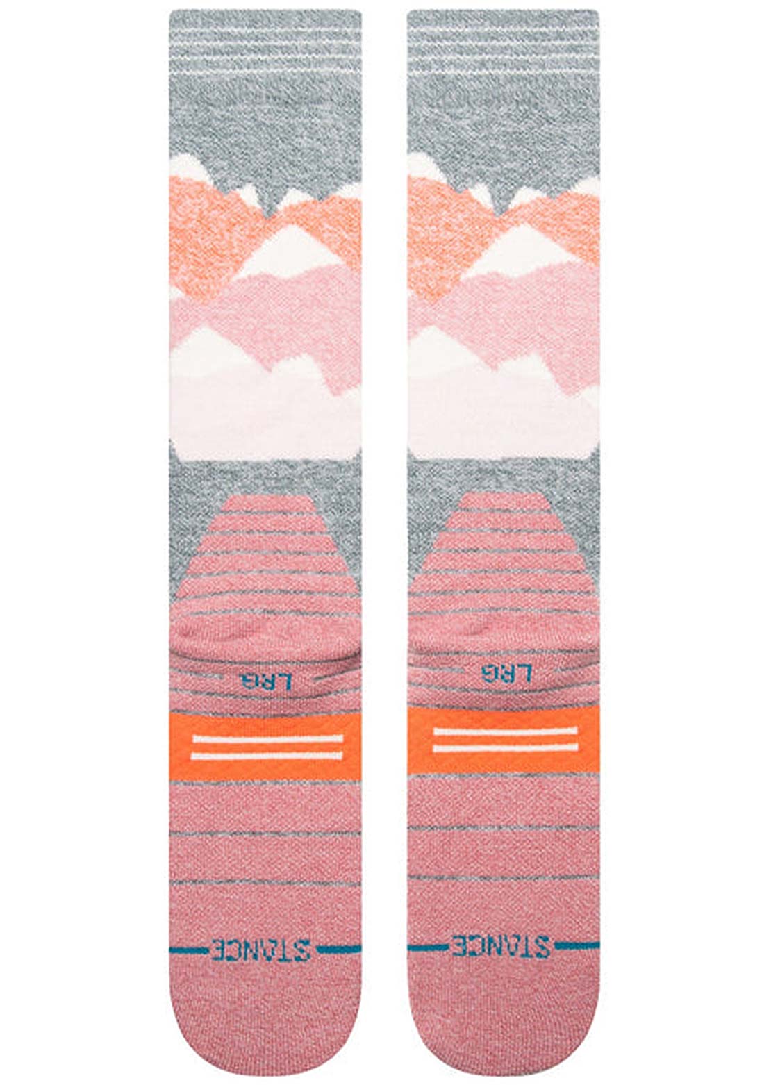 Stance Lonely Peaks Snow Winter Socks Dustyrose