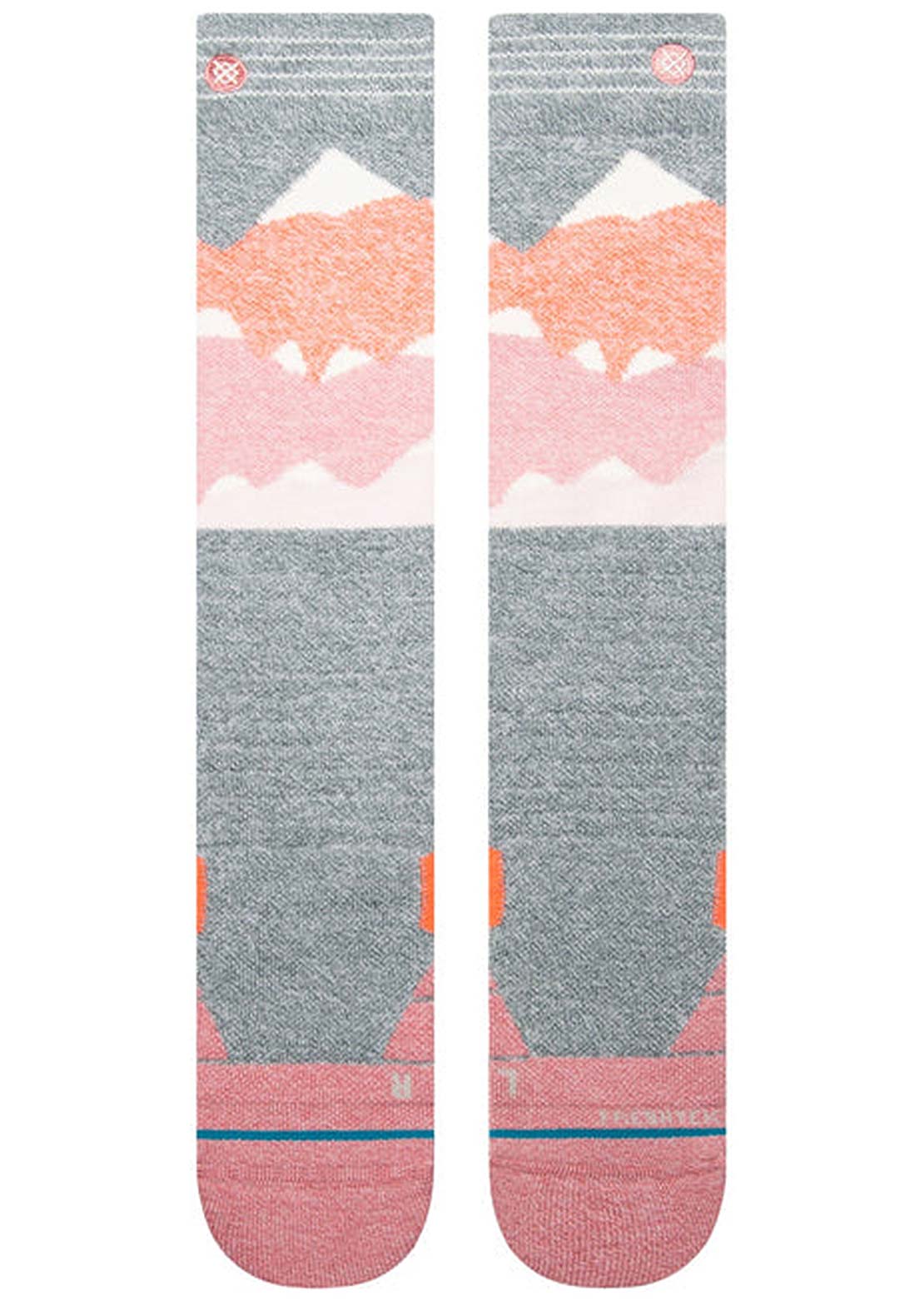 Stance Lonely Peaks Snow Winter Socks Dustyrose