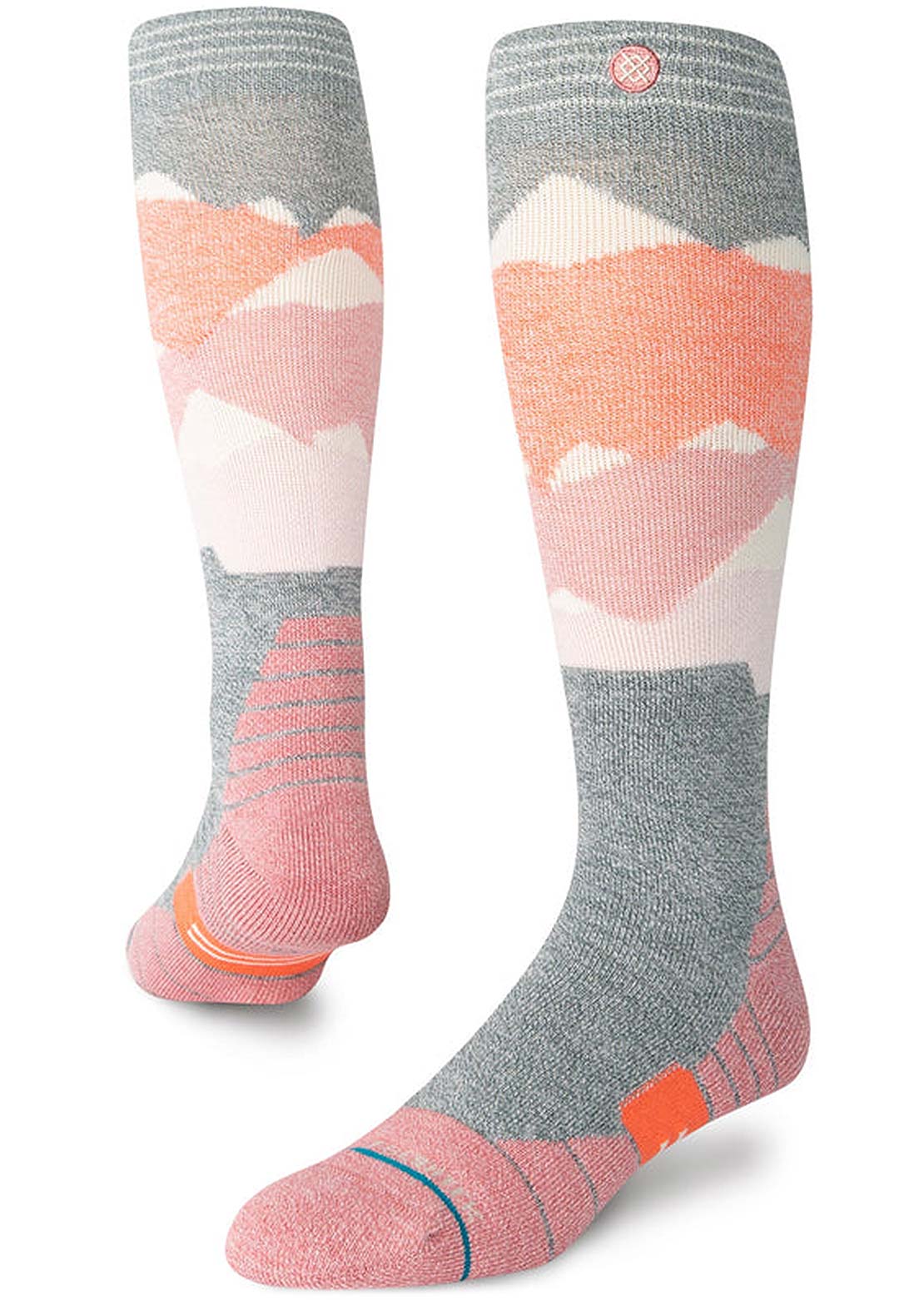 Stance Lonely Peaks Snow Winter Socks Dustyrose