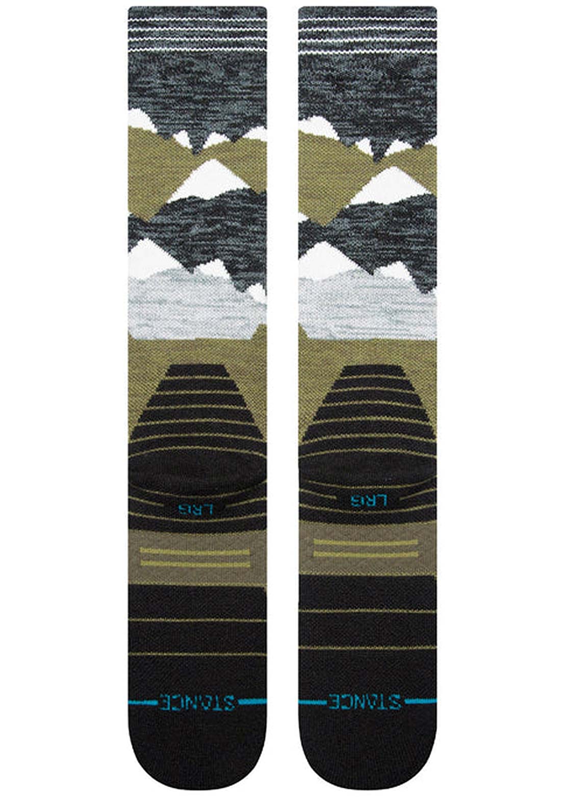 Stance Lonely Peaks Snow Winter Socks Teal