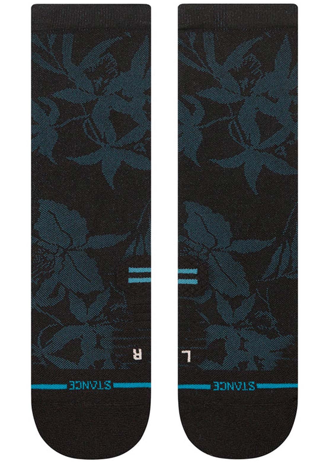 Stance Run Off The Trail Lt Crew Socks Black