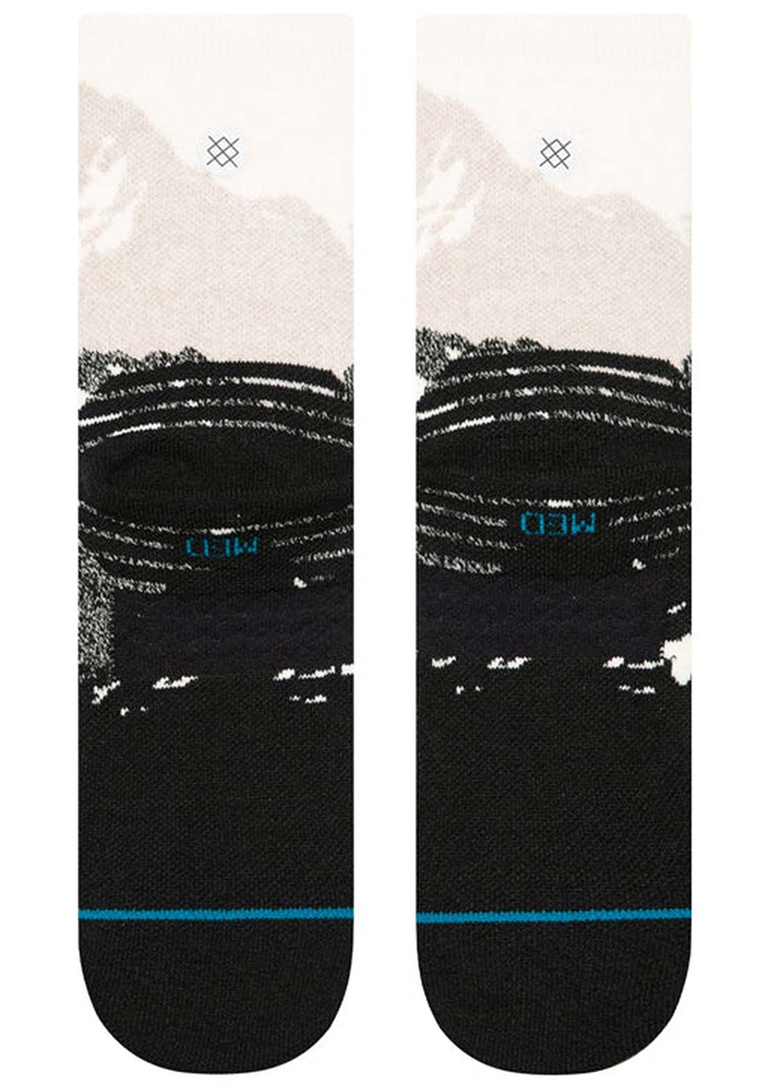 Stance Unisex Adventure Out Of Range Hike Crew Socks Canvas