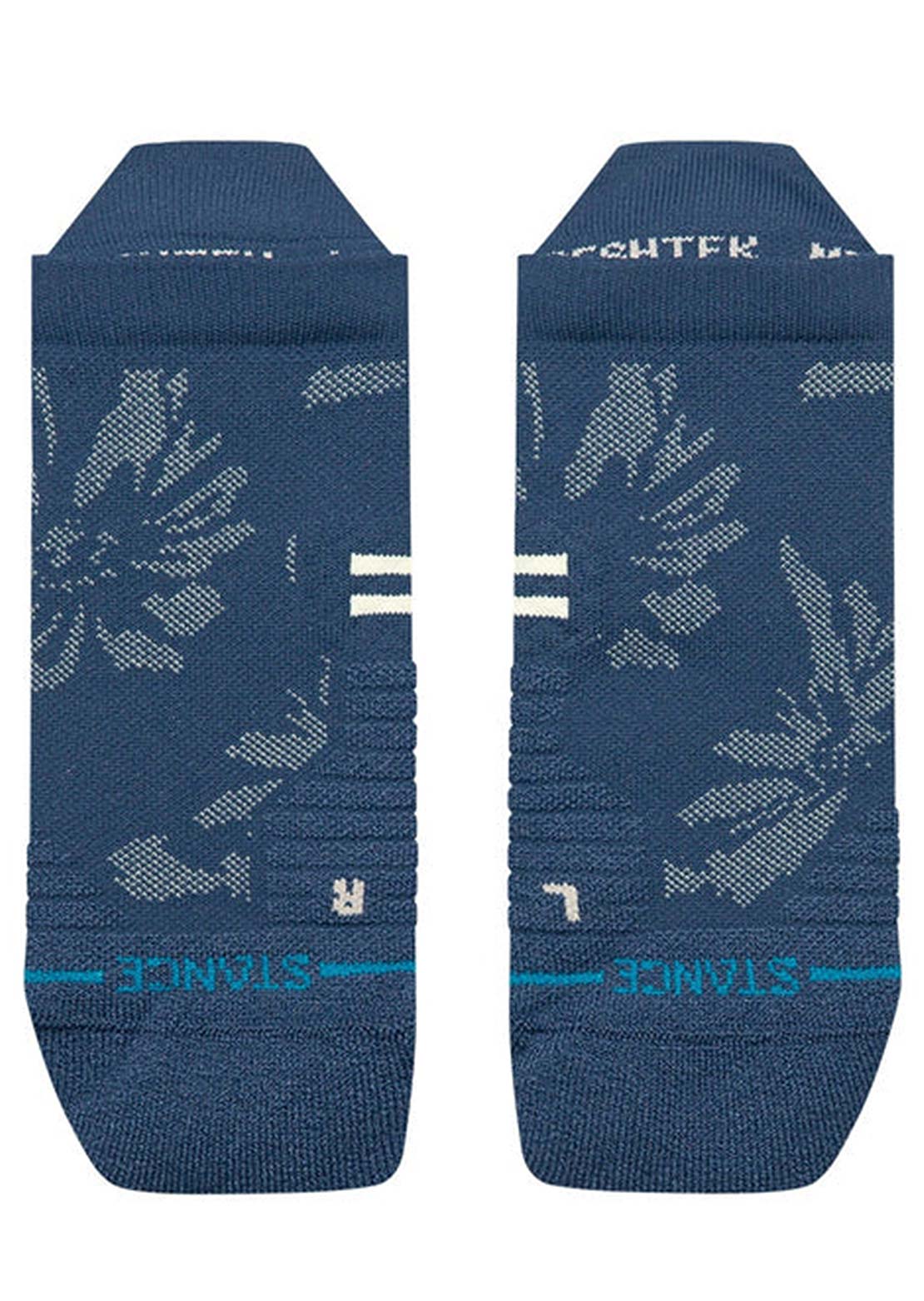 Stance Unisex Athl Flora Scan Mid Tab Socks Deep Teal