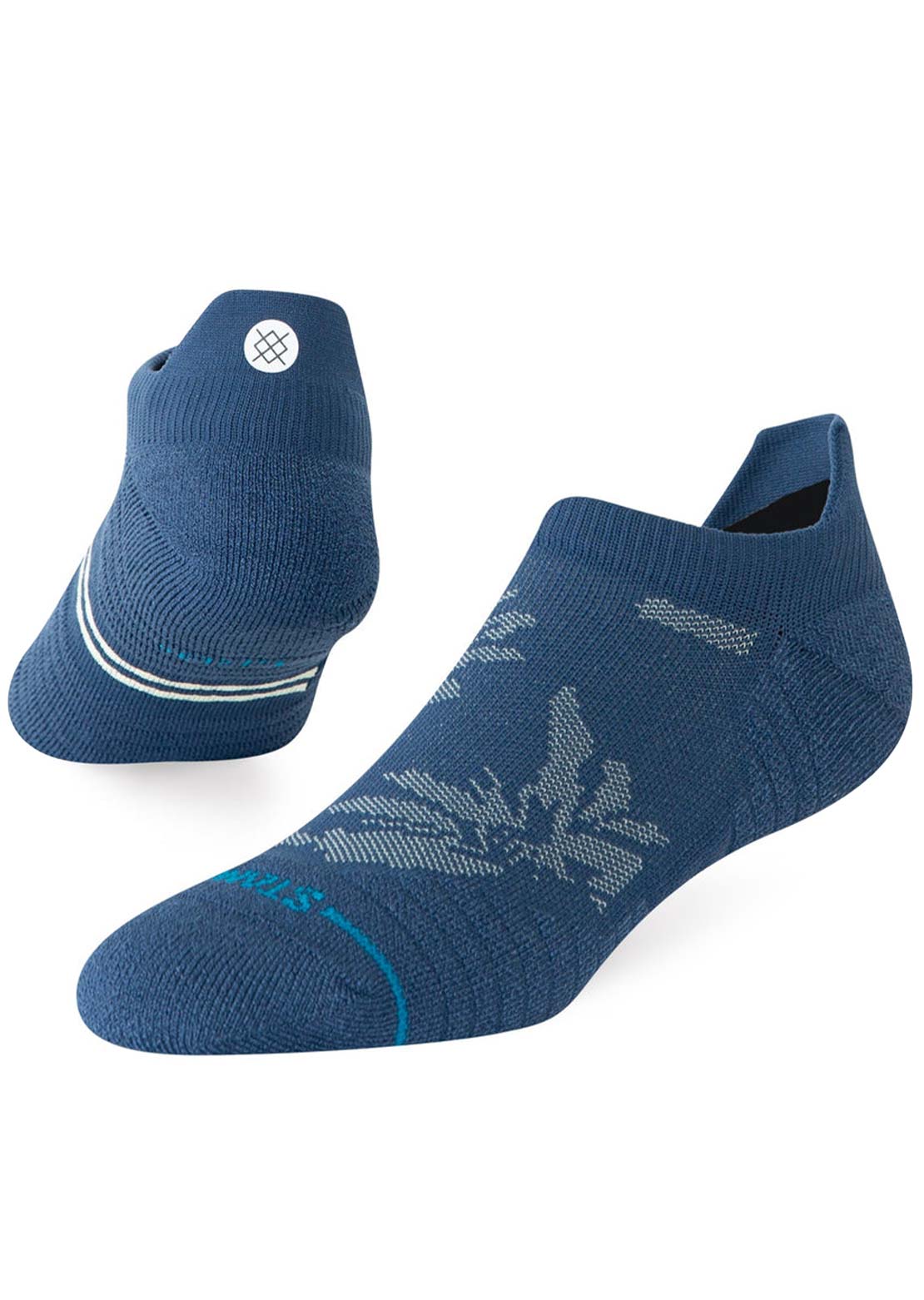 Stance Unisex Athl Flora Scan Mid Tab Socks Deep Teal