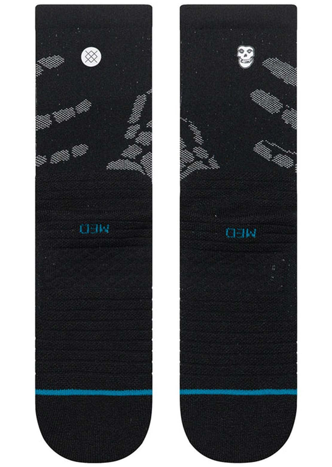 Stance Unisex ATHL Mupa Hands X Crew Socks Black