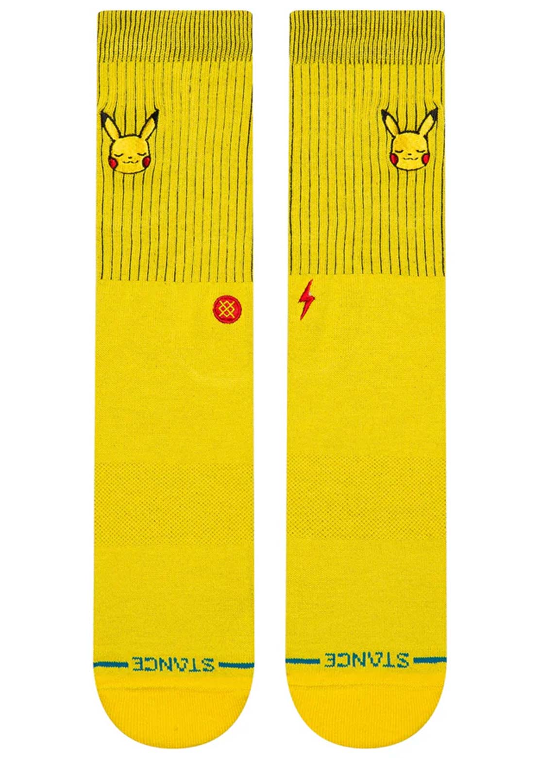 Stance Unisex BRPA Pikachu Crew Socks Yellow