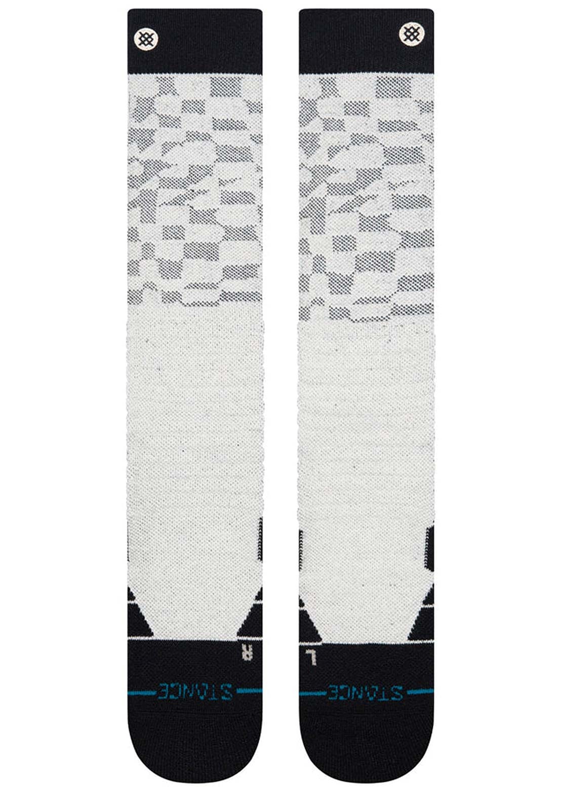Stance Unisex Check Me Out Mid Crew Poly Socks Black