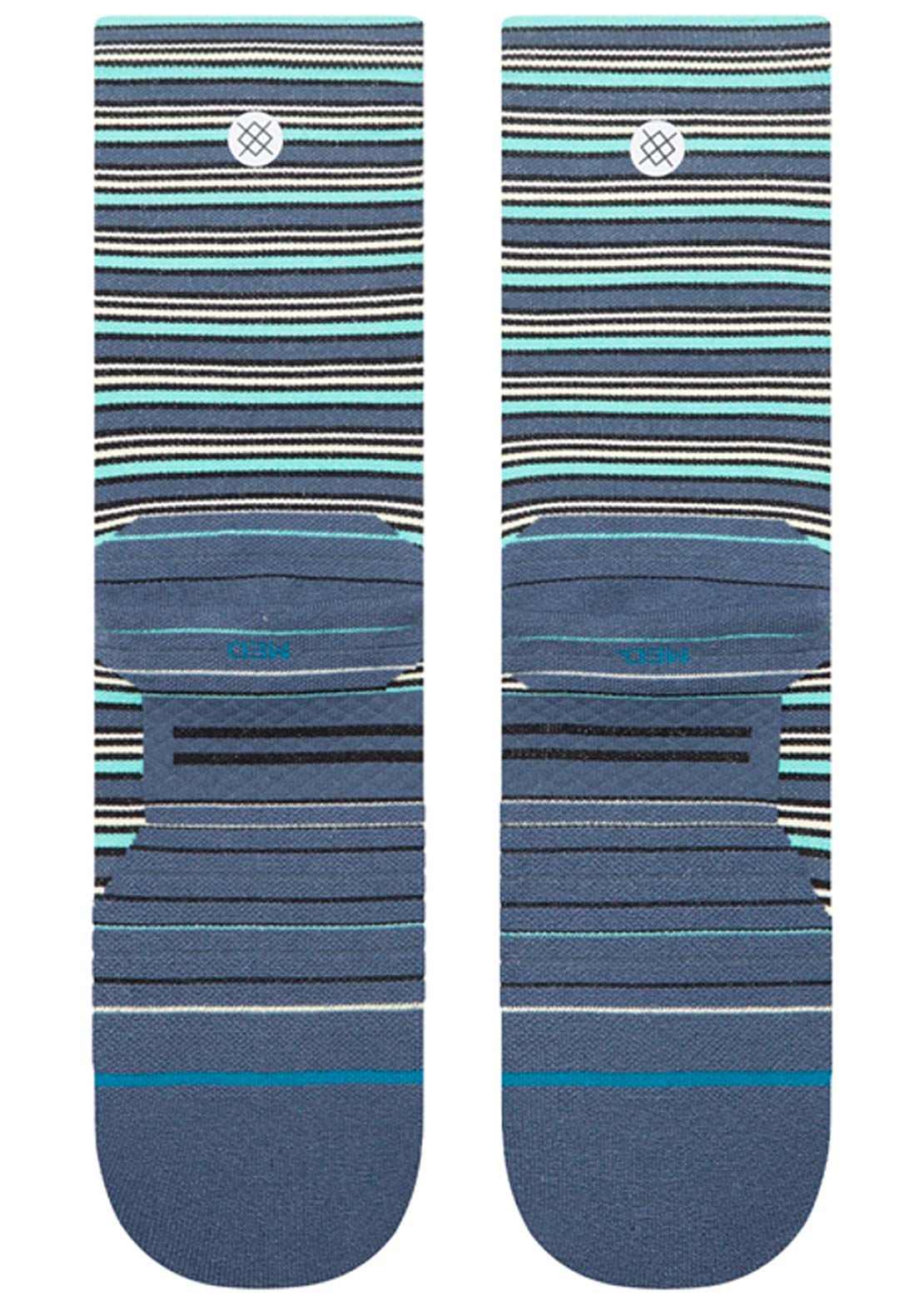 Stance Unisex Run Earnie LT Crew Socks Sea Blue
