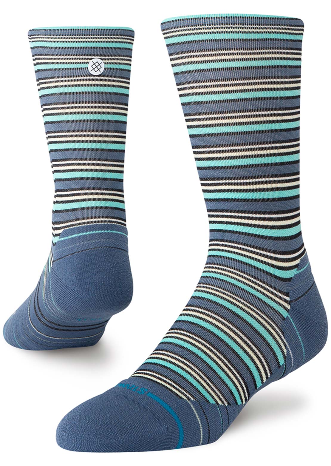 Stance Unisex Run Earnie LT Crew Socks Sea Blue