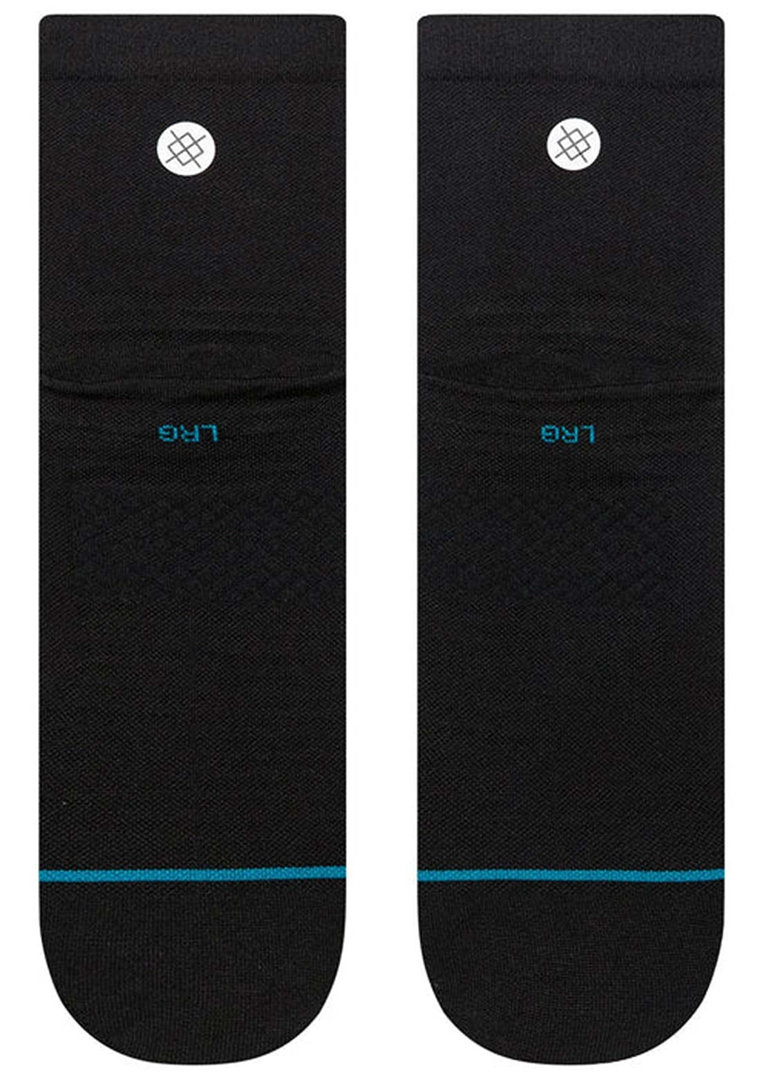Stance Unisex Run Solid Ul Quarter Socks Black