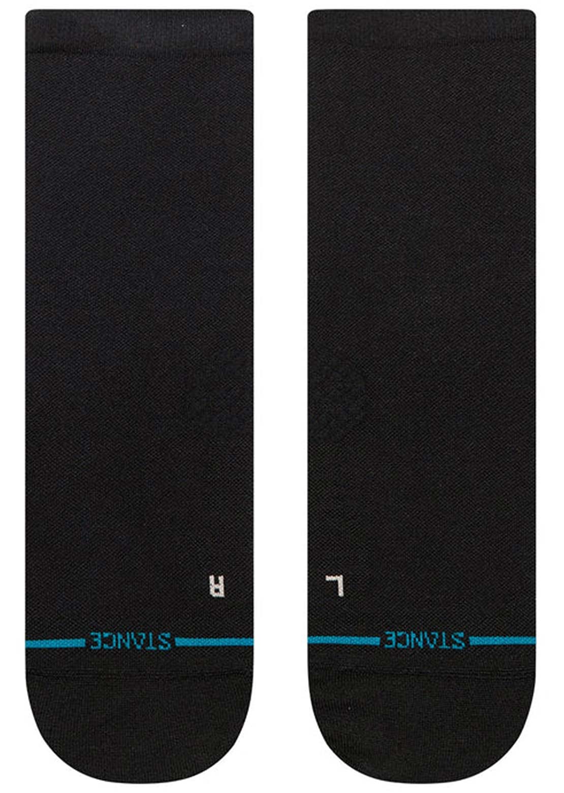 Stance Unisex Run Solid Ul Quarter Socks Black