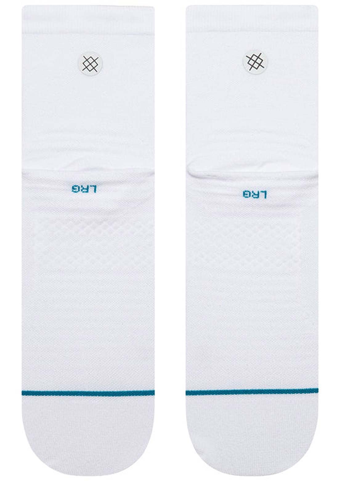 Stance Unisex Run Solid Ul Quarter Socks White