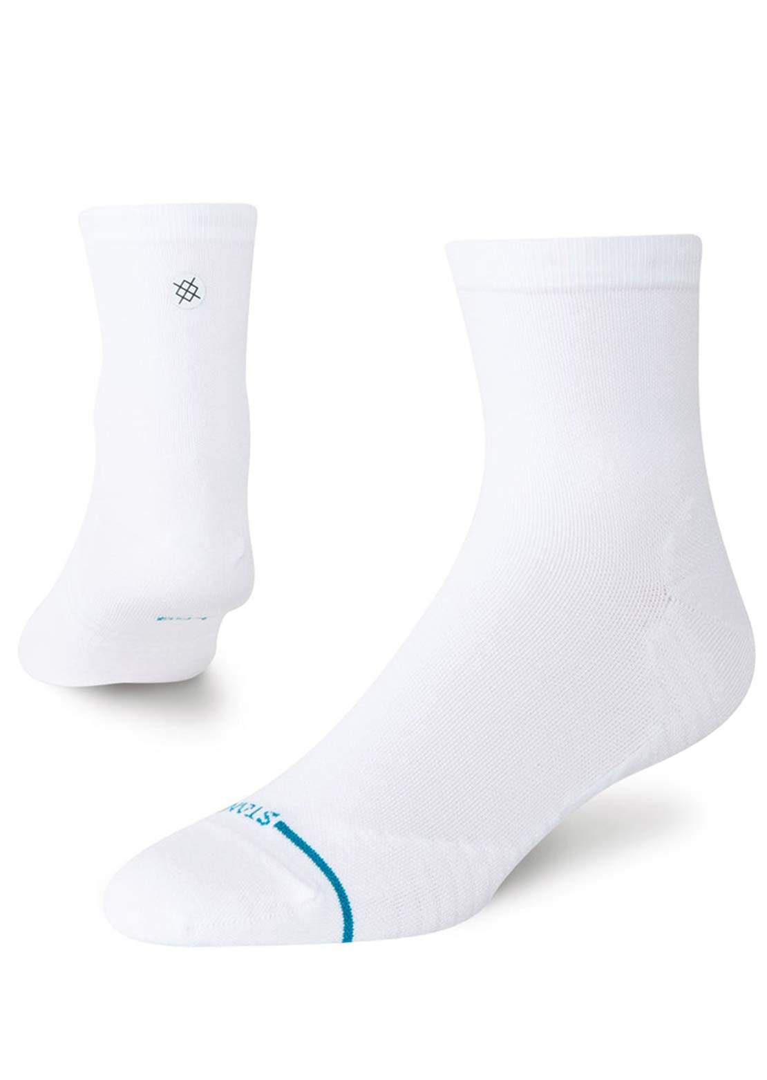 Stance Unisex Run Solid Ul Quarter Socks White