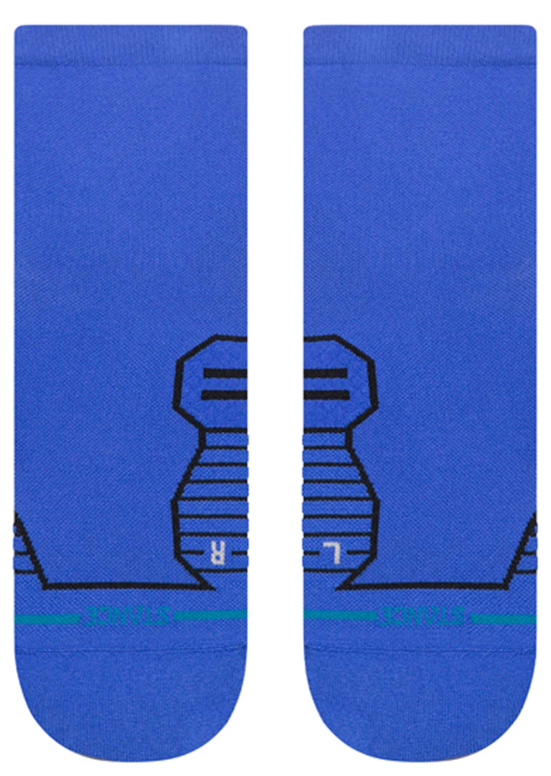 Stance Unisex Run Variegated Ul QTR Socks Cobalt Blue