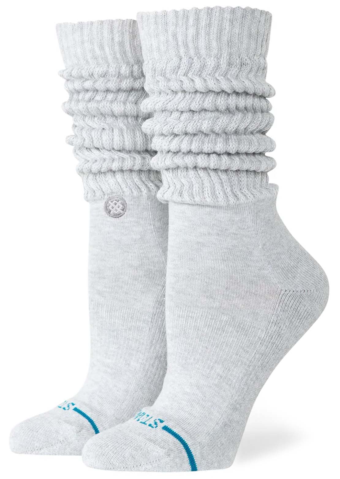 Stance Women's Icon Slouch Crew Socks Heather Grey