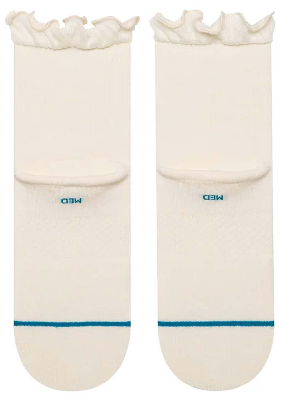 Stance Women's Ruffle Icon Quarter Socks Ivory