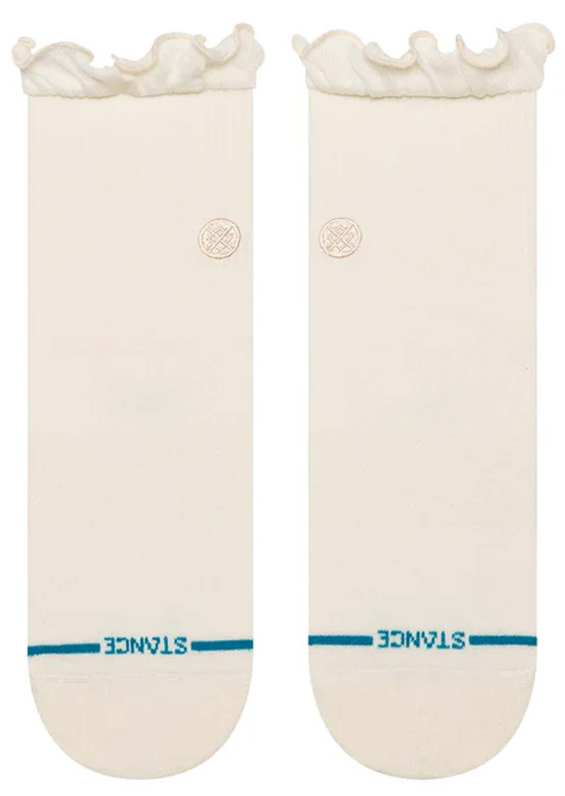 Stance Women's Ruffle Icon Quarter Socks Ivory