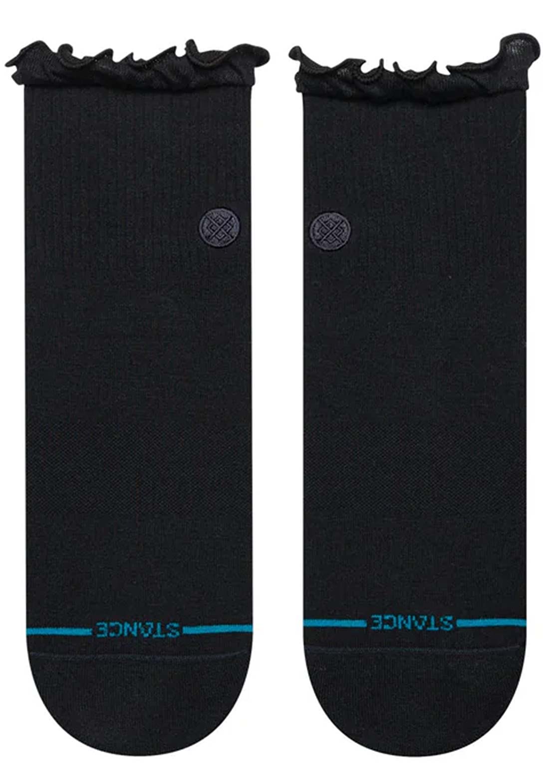 Stance Women's Ruffle Icon Quarter Socks Black