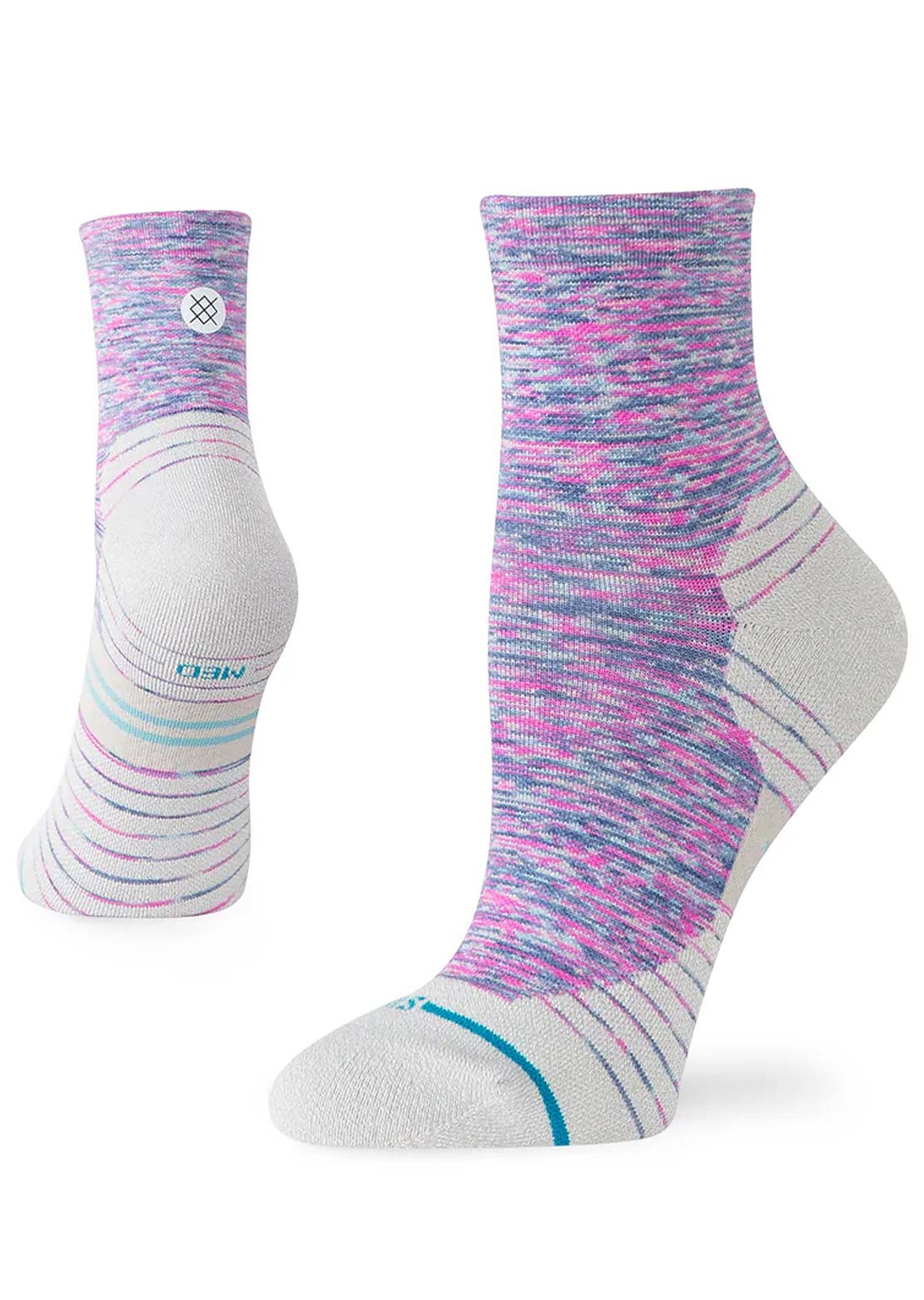 Stance Women's Run Marshy Light Quarter Socks Fuschia