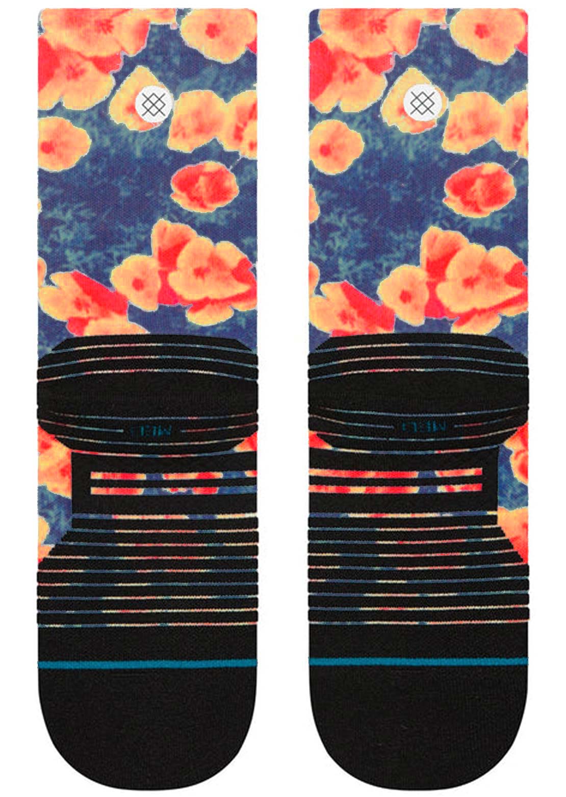 Stance Women's Run Pop Lt Crew Socks Black