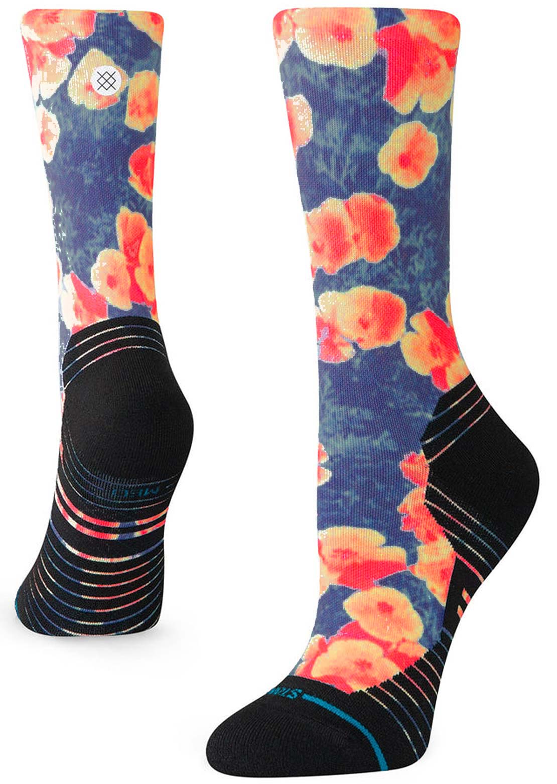 Stance Women's Run Pop Lt Crew Socks Black
