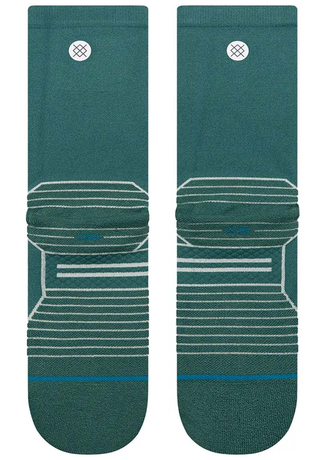 Stance Women's Run Varied Light Crew Socks Teal
