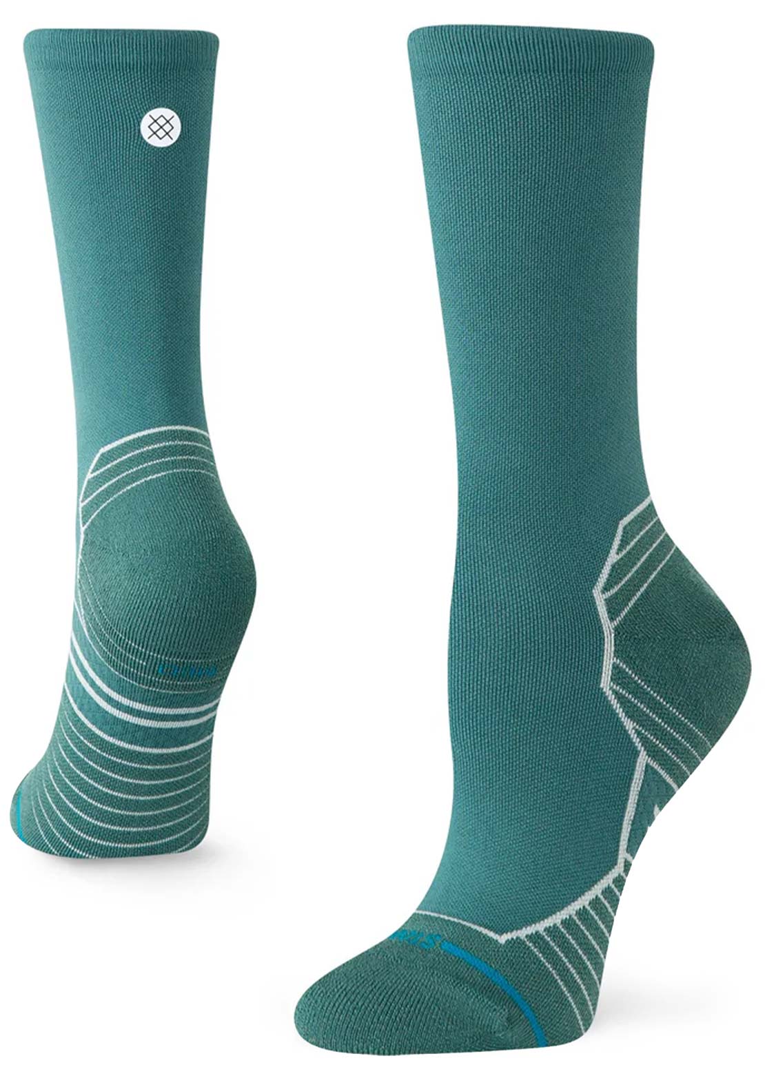 Stance Women's Run Varied Light Crew Socks Teal