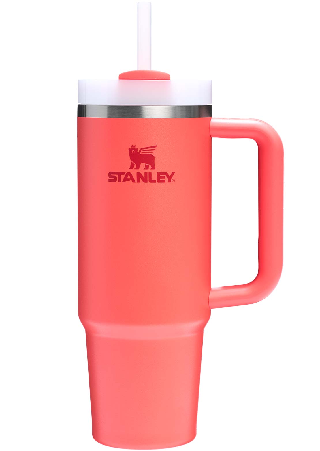 Stanley The Quencher H2.0 FlowState 30 oz Tumbler Hot Coral